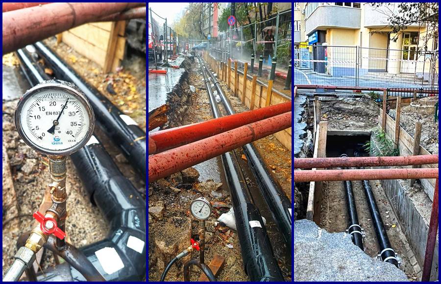 S-au finalizat lucrările la două noi tronsoane de conductă de termoficare din cadrul Magistralei II Sud – Obiectivul 3